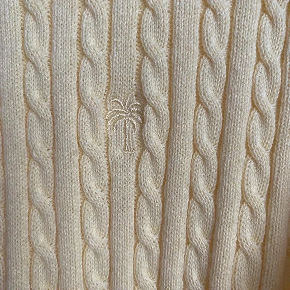 Lilly Pulitzer Yellow Cable Knit Cardigan Sweater - Picture 6 of 6